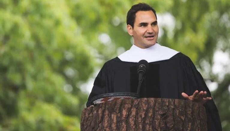 El discurso de Roger Federer duró 25 minutos.