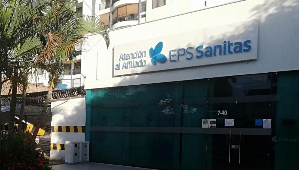 Foto referencia de una oficina de Sanitas en Barranquilla