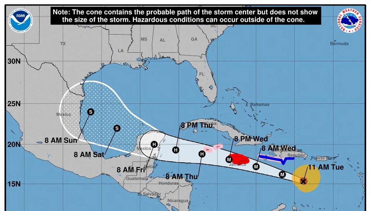 Imagen referencial del huracán.