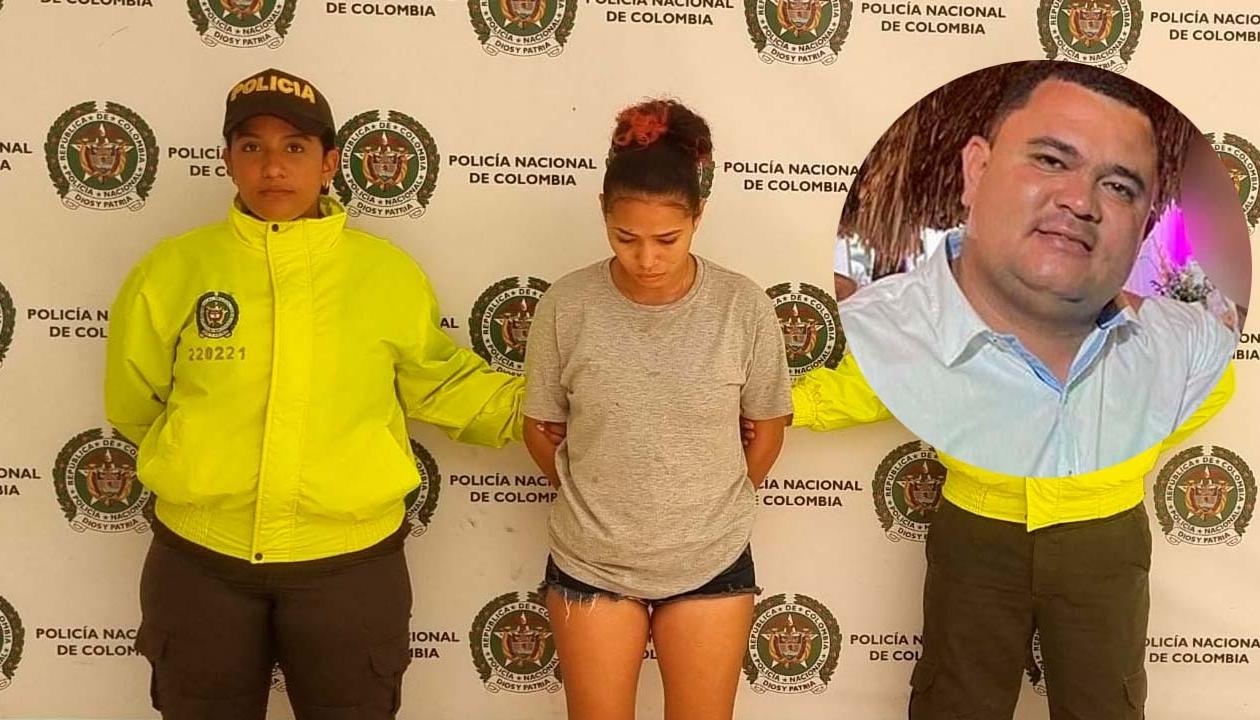 Carolay Andrea Freyle Barranco, capturada y Rafael Higgins Montalvo, asesinado. 