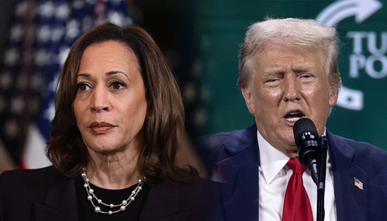 Kamala Harris y Donald Trump. 