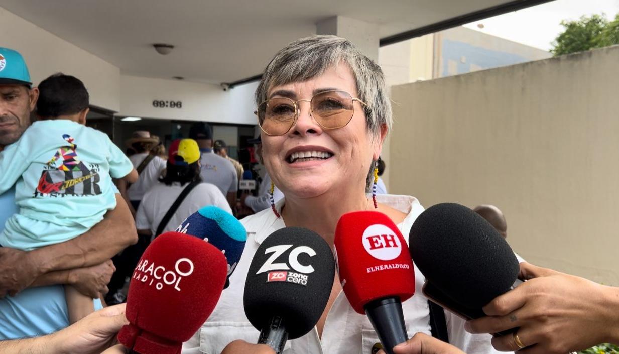 La presidenta de la ONG Venezolanos en Barranquilla, Pilín León.