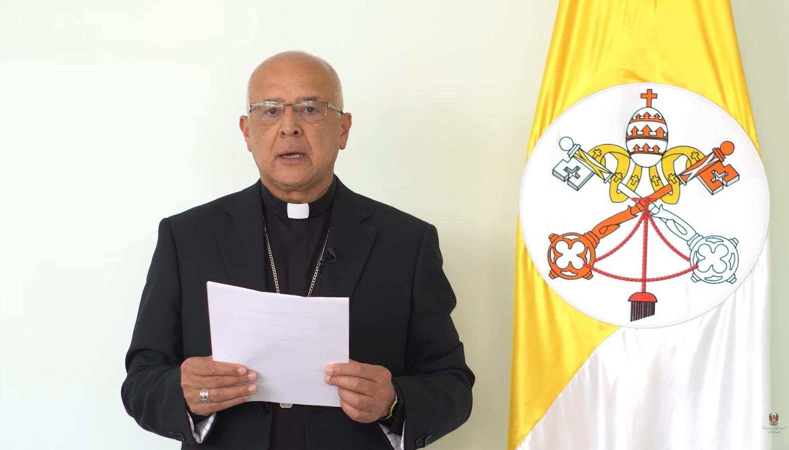 Monseñor Gabriel Ángel, Vicepresidente de la Conferencia Episcopal.