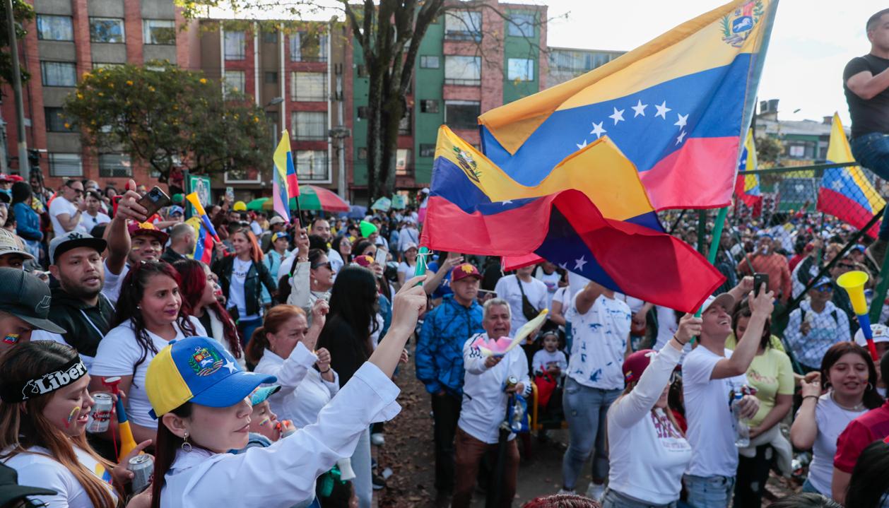 Venezolanos en Bogotá.
