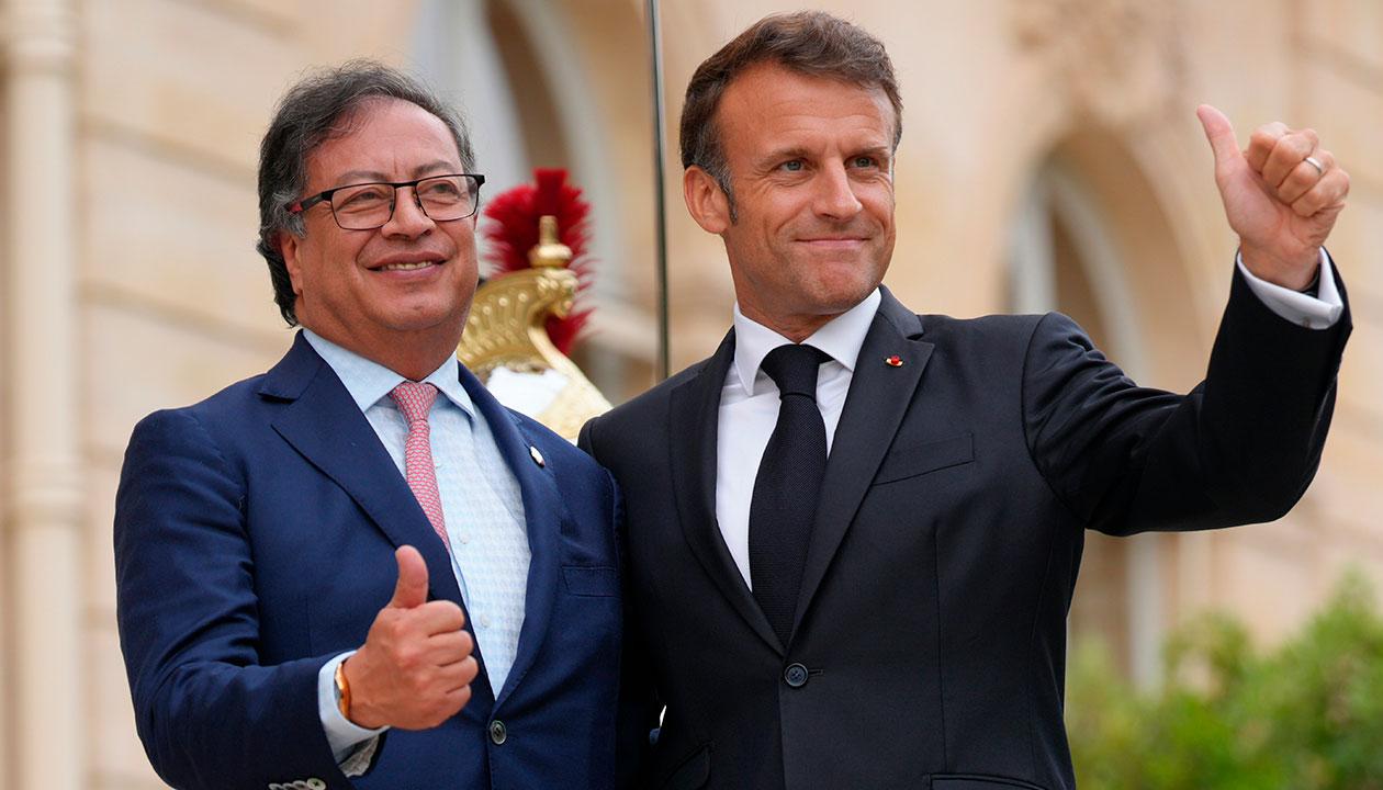 Gustavo Petro aprovechará su viaje a París para reunirse con el presidente francés Emmanuel Macron.