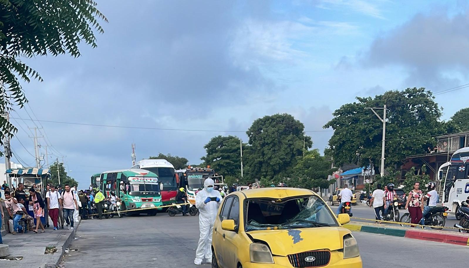 Lugar donde ocurrió el accidente en la mañana de este miércoles. 