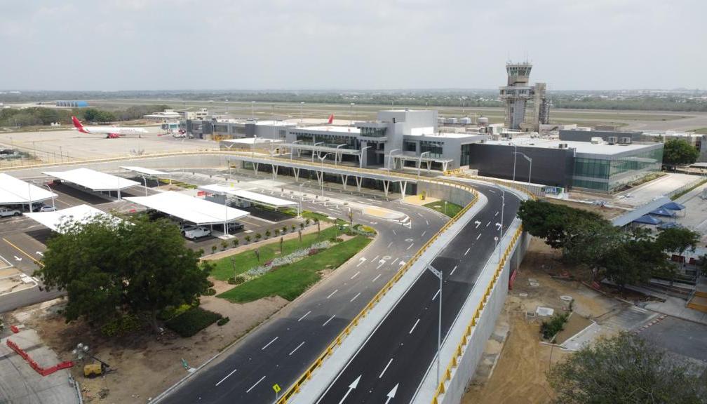 El aeropuerto Ernesto Cortissoz.