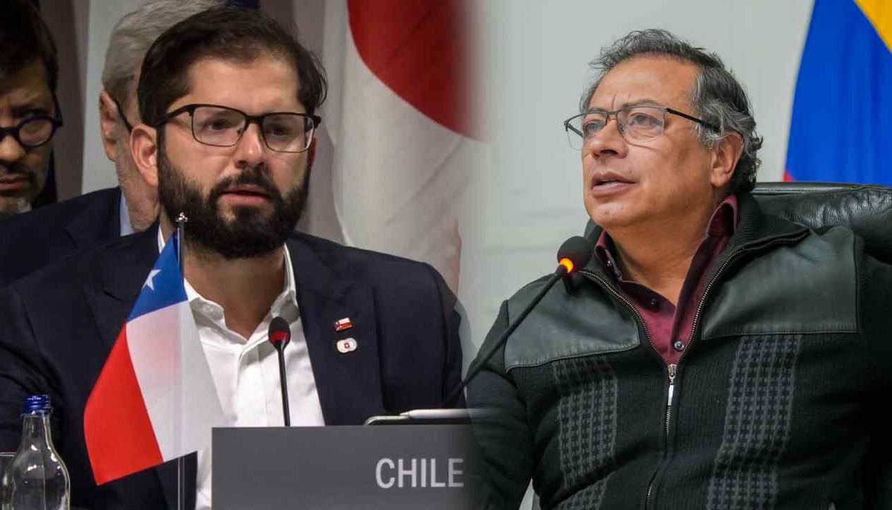 Gabriel Boric y Gustavo Petro.