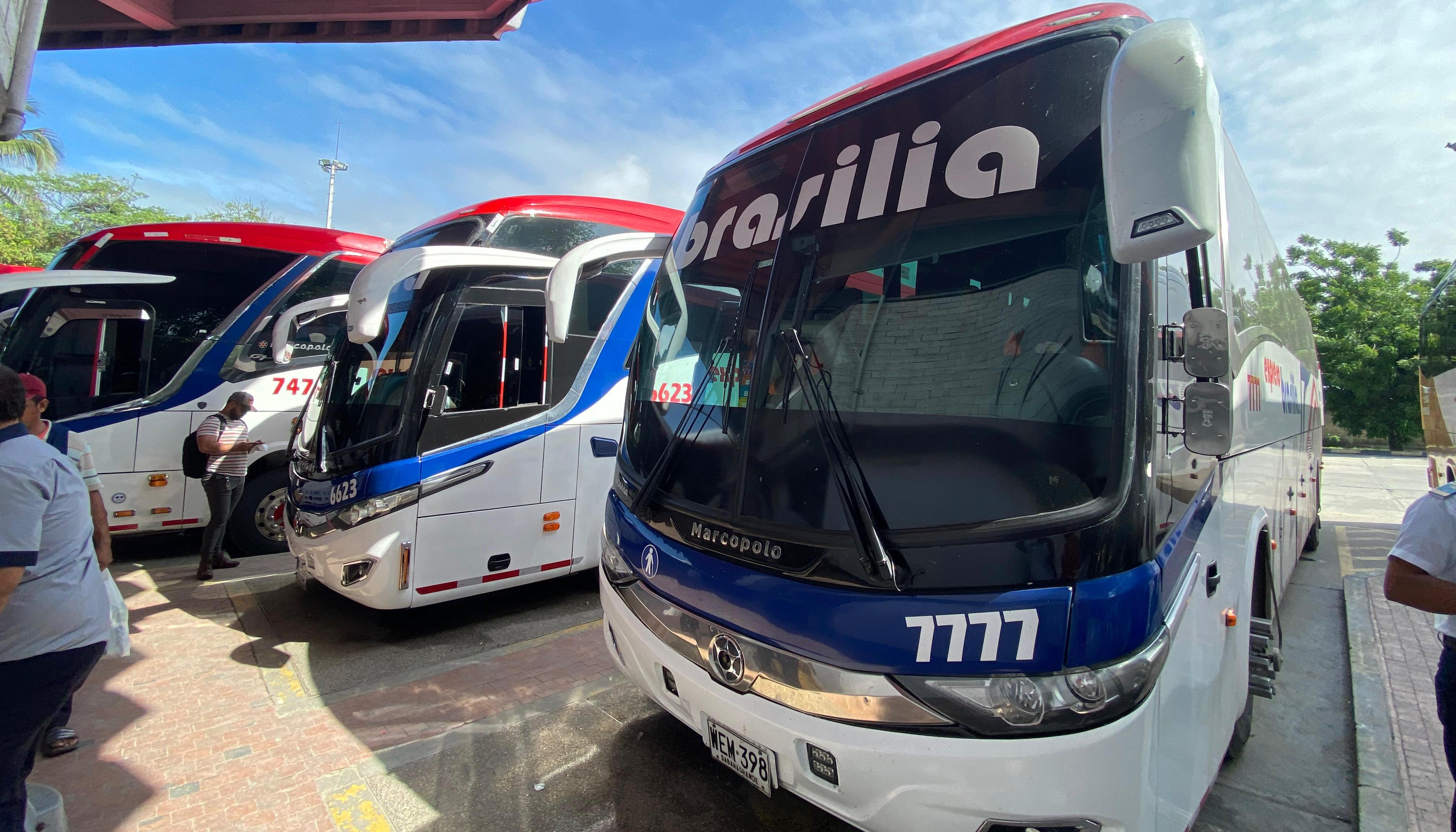 Buses de Brasilia.