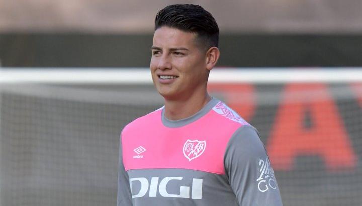 James Rodríguez ya entrena con Rayo Vallecano.