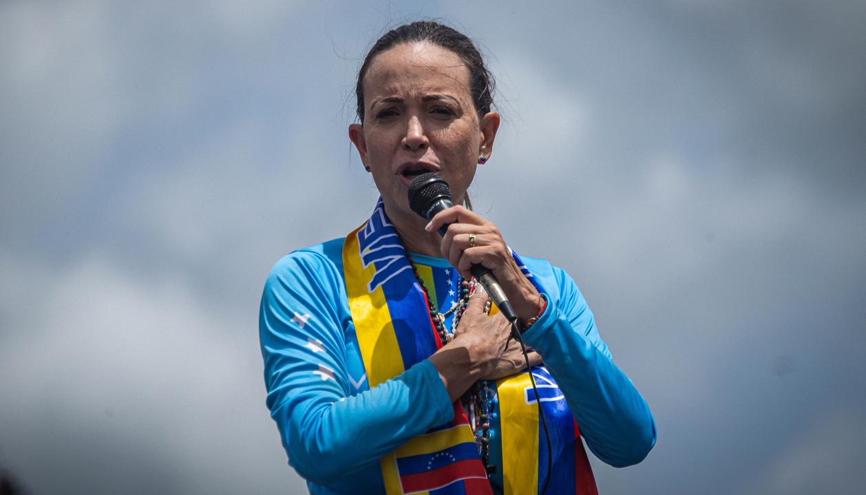 La líder opositora de Venezuela María Corina Machado.