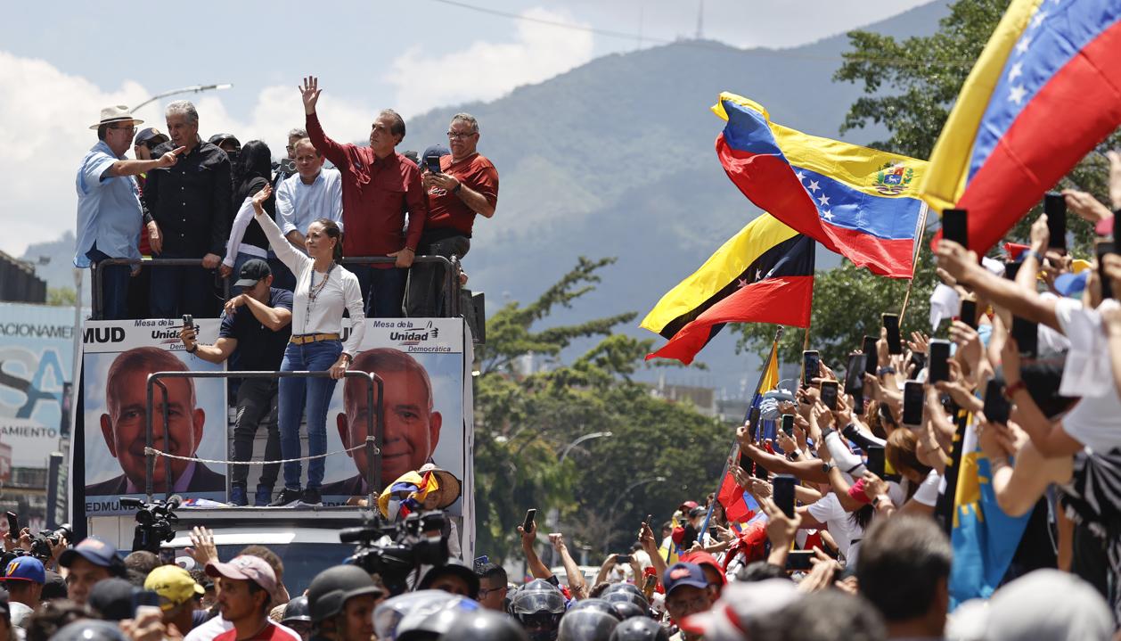 La líder de la oposición venezolana, María Corina Machado.