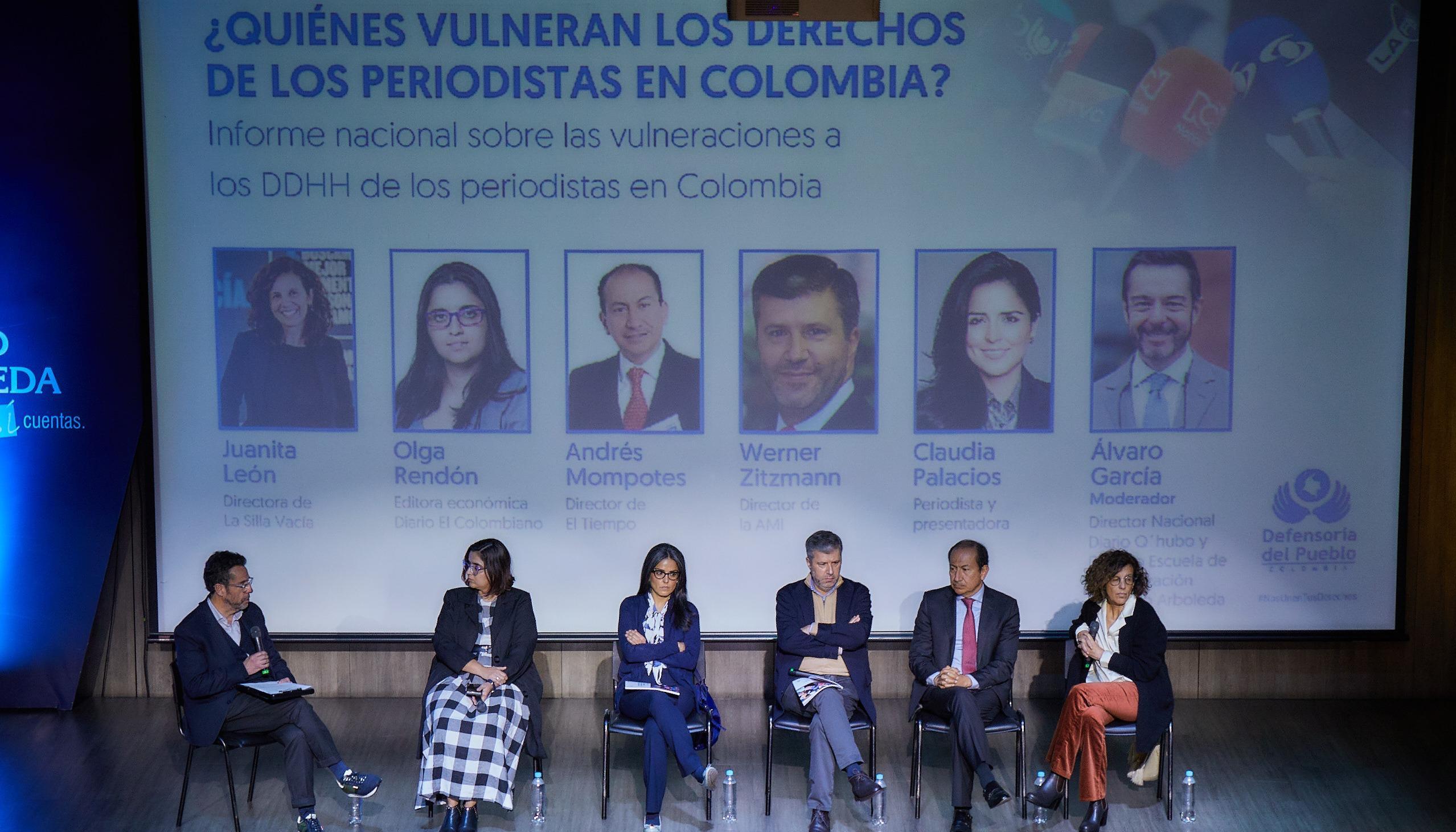 Presentación del informe sobre vulneraciones a los DDHH de los periodistas en Colombia.