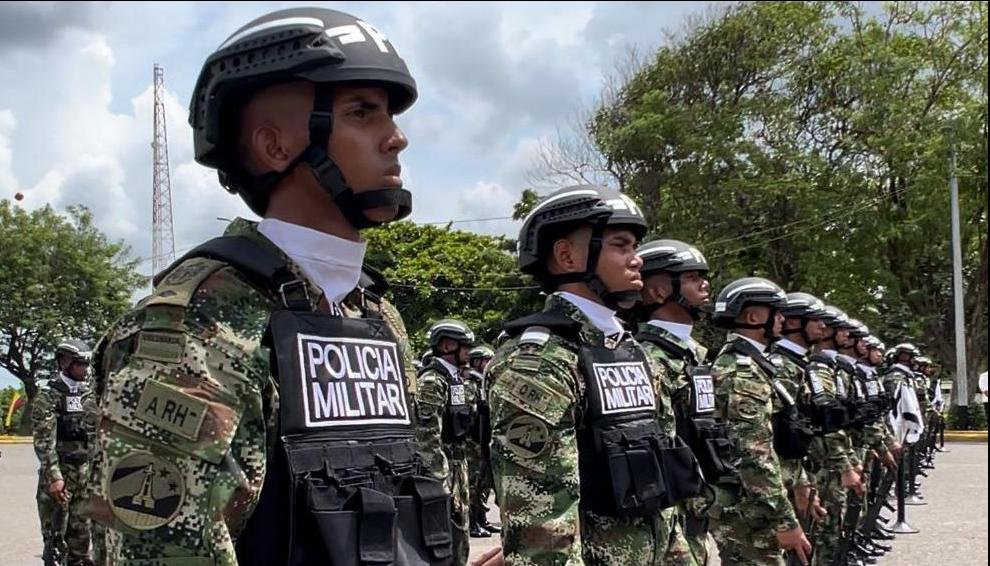 Soldados de la Policía Militar.