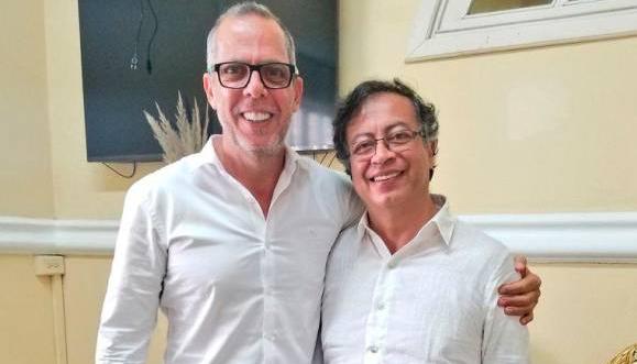 Alfredo Saade y Gustavo Petro.