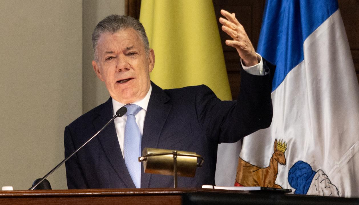 El expresidente colombiano Juan Manuel Santos.