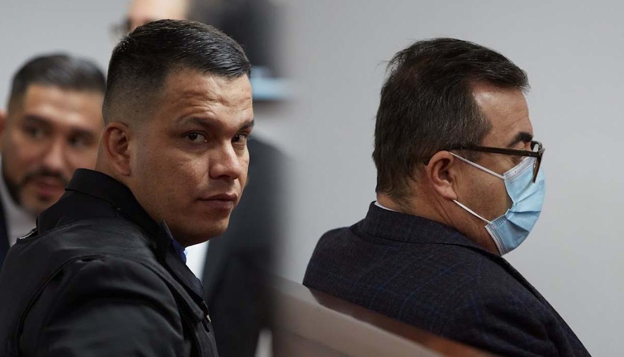 Sneyder Pinilla y Olmedo López durante la audiencia de este miércoles. 