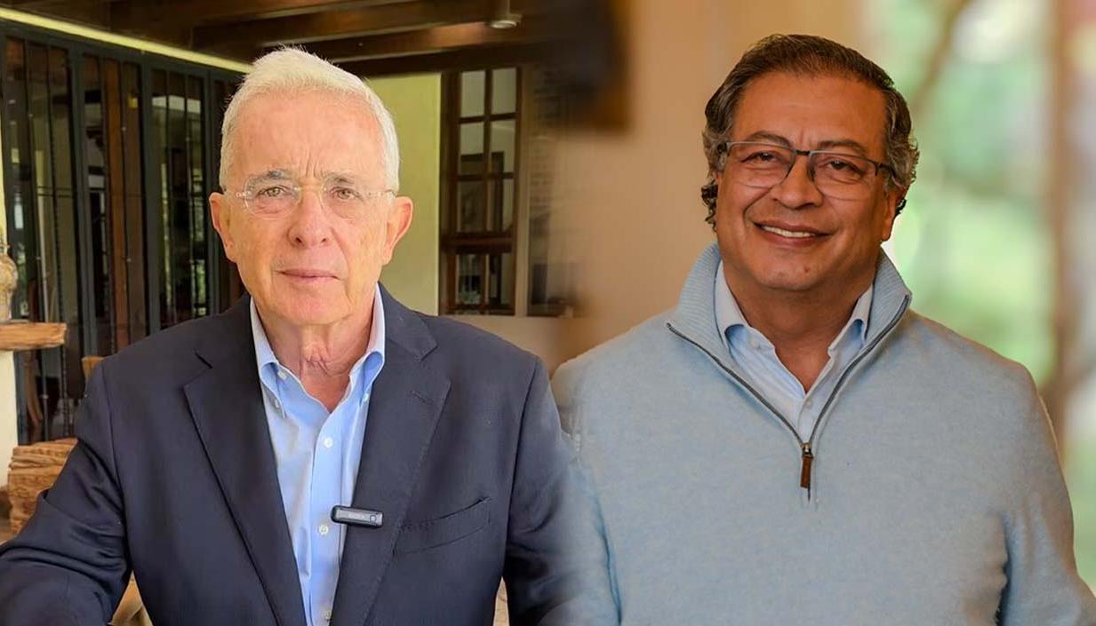 Álvaro Uribe Vélez y Gustavo Petro