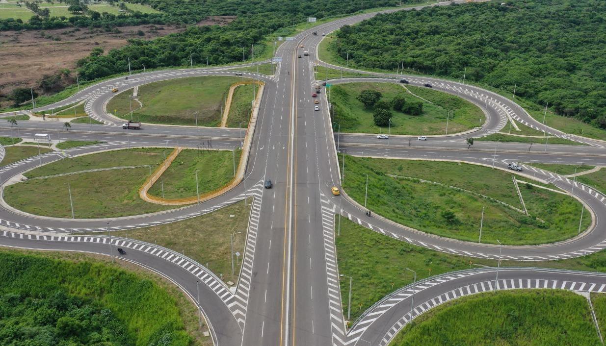 Imagen de la vía Barranquilla-Cartagena.