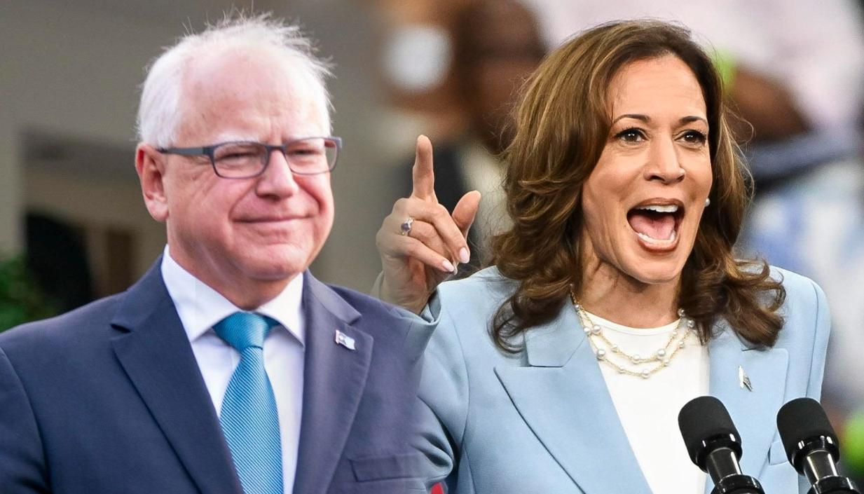 Tim Walz y Kamala Harris.