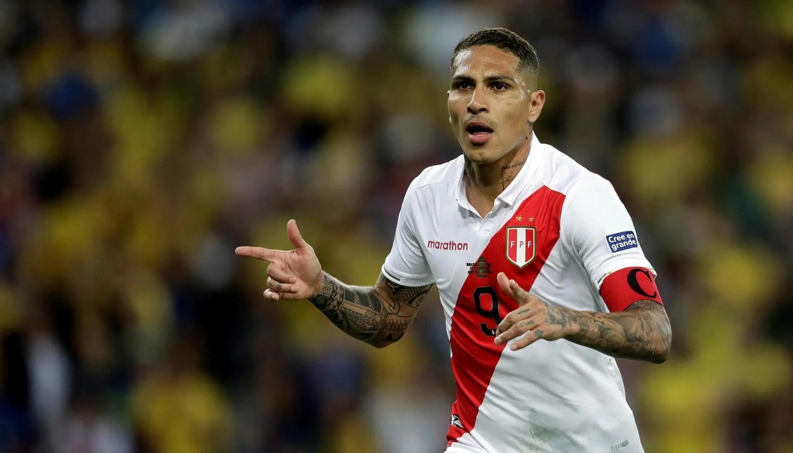 Paolo Guerrero, atacante de la selección peruana.