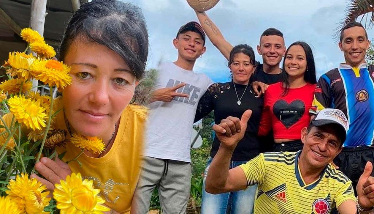 Creadores de contenido 'Los Patojos' y su madre Yeni Ariza. 