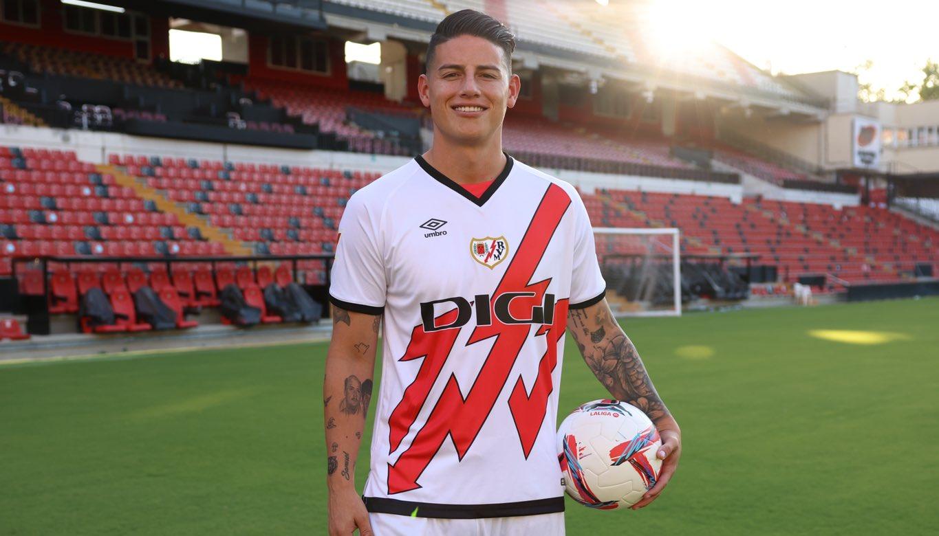 James Rodríguez firmó esta semana como nuevo jugador del Rayo Vallecano. 