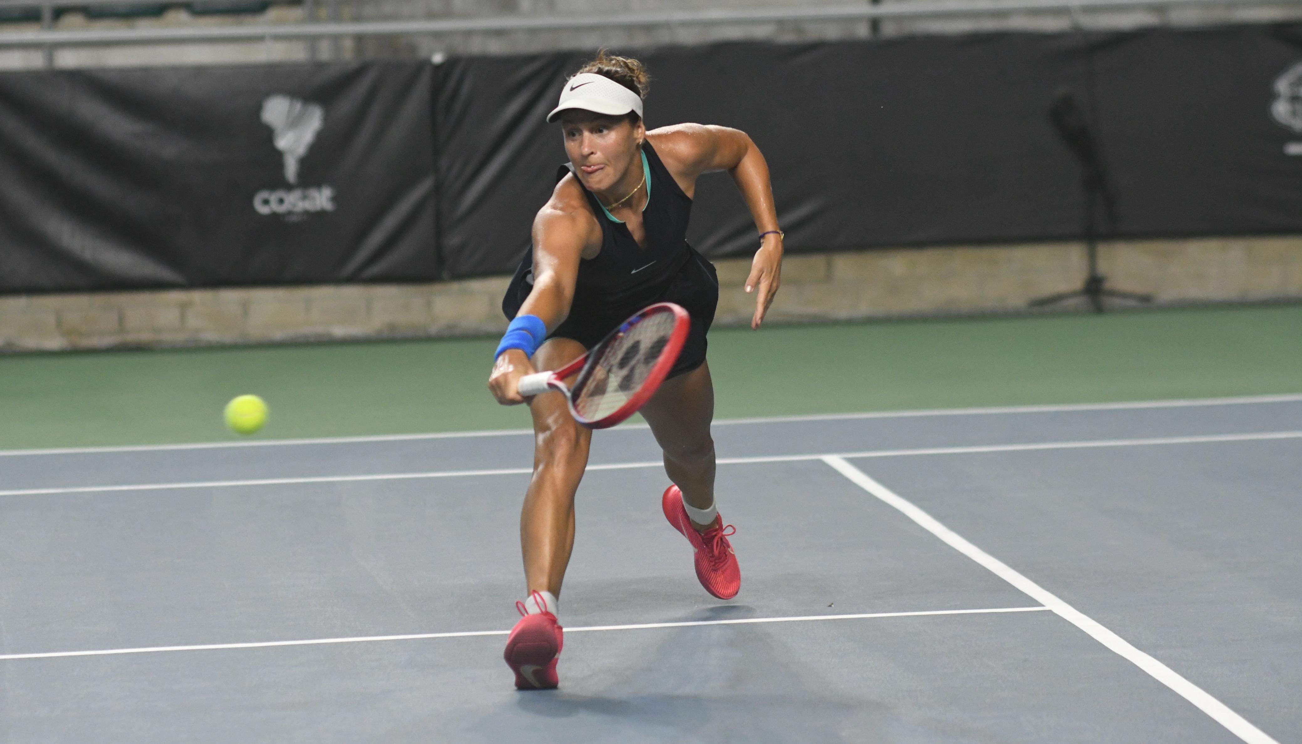 Tatjana Maria durante su partido de semifinal contra Suzan Lamens, de Países Bajos.