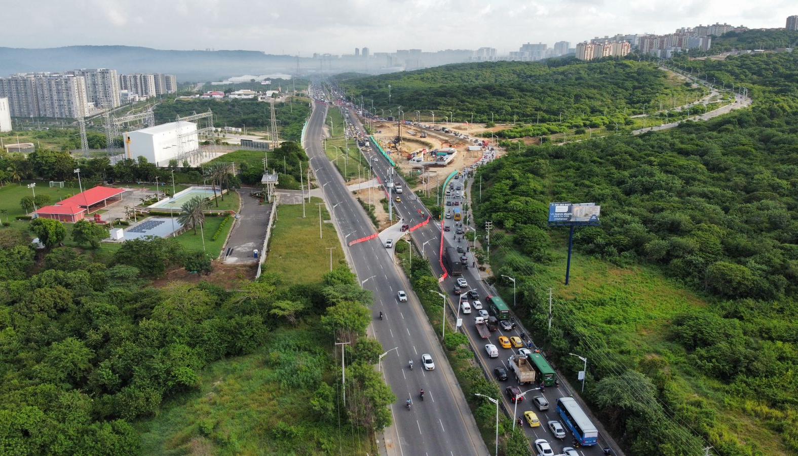 El caos vehicular en la Circunvalar.