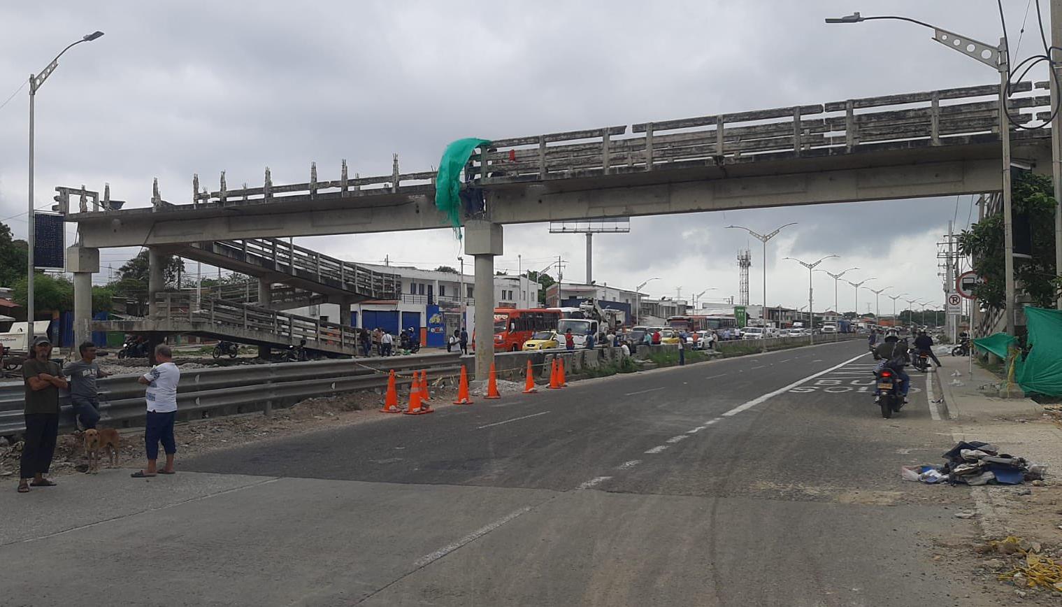 Bloqueo registrado en la Circunvalar.