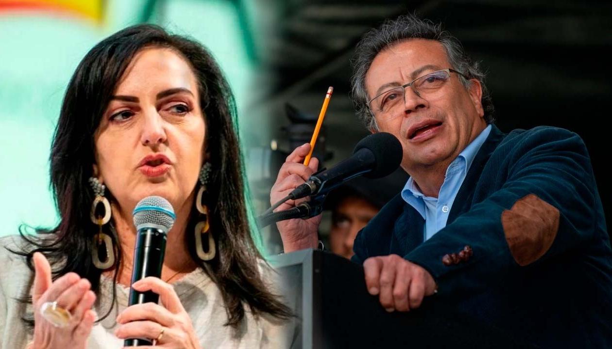 María Fernanda Cabal y el Presidente Gustavo Petro.