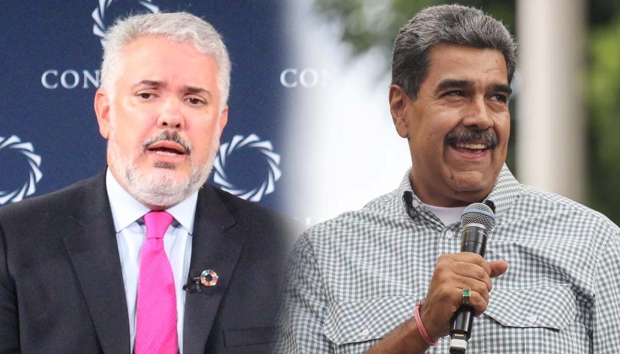 Iván Duque y Nicolás Maduro.