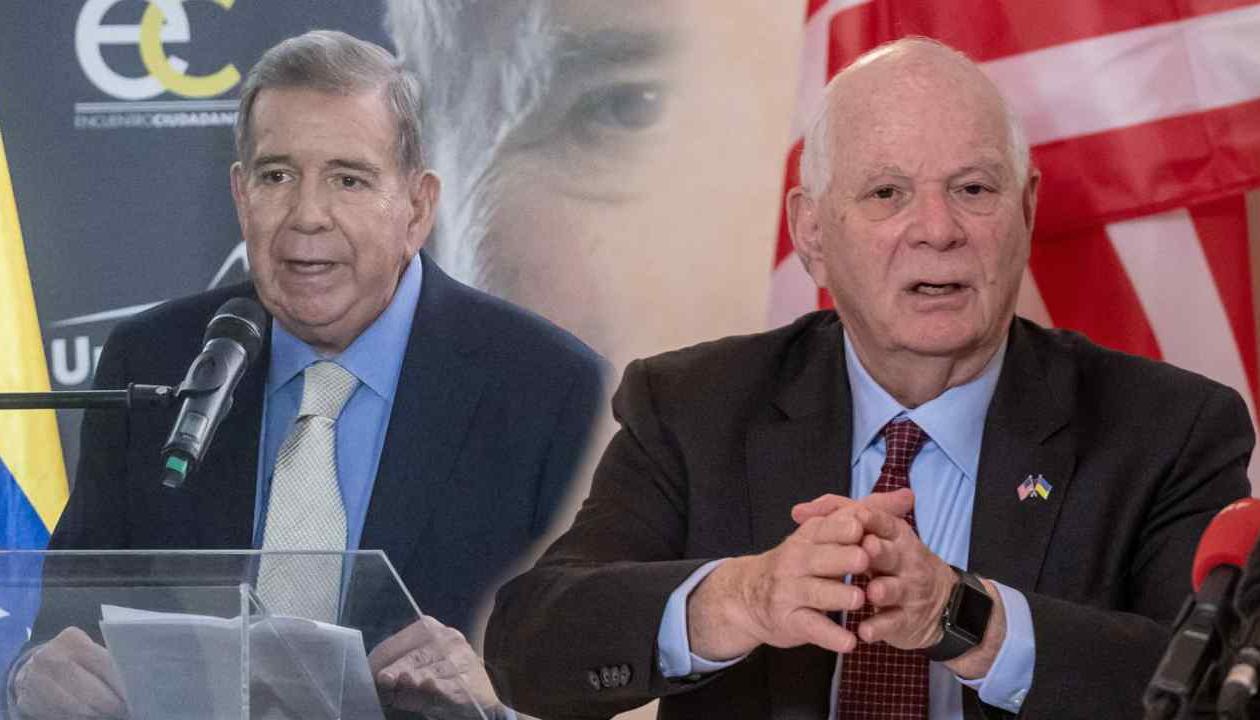 Edmundo González y el senador Ben Cardin.