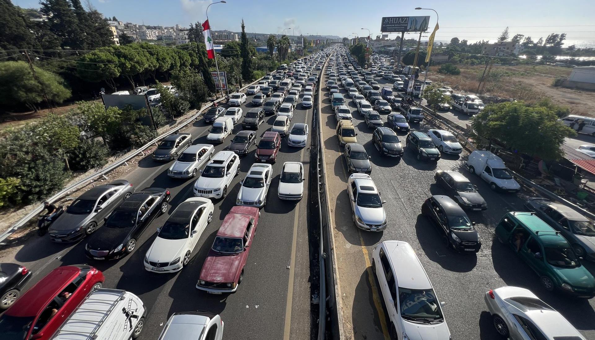 Muchos ciudadanos en Líbano están evacuando. 