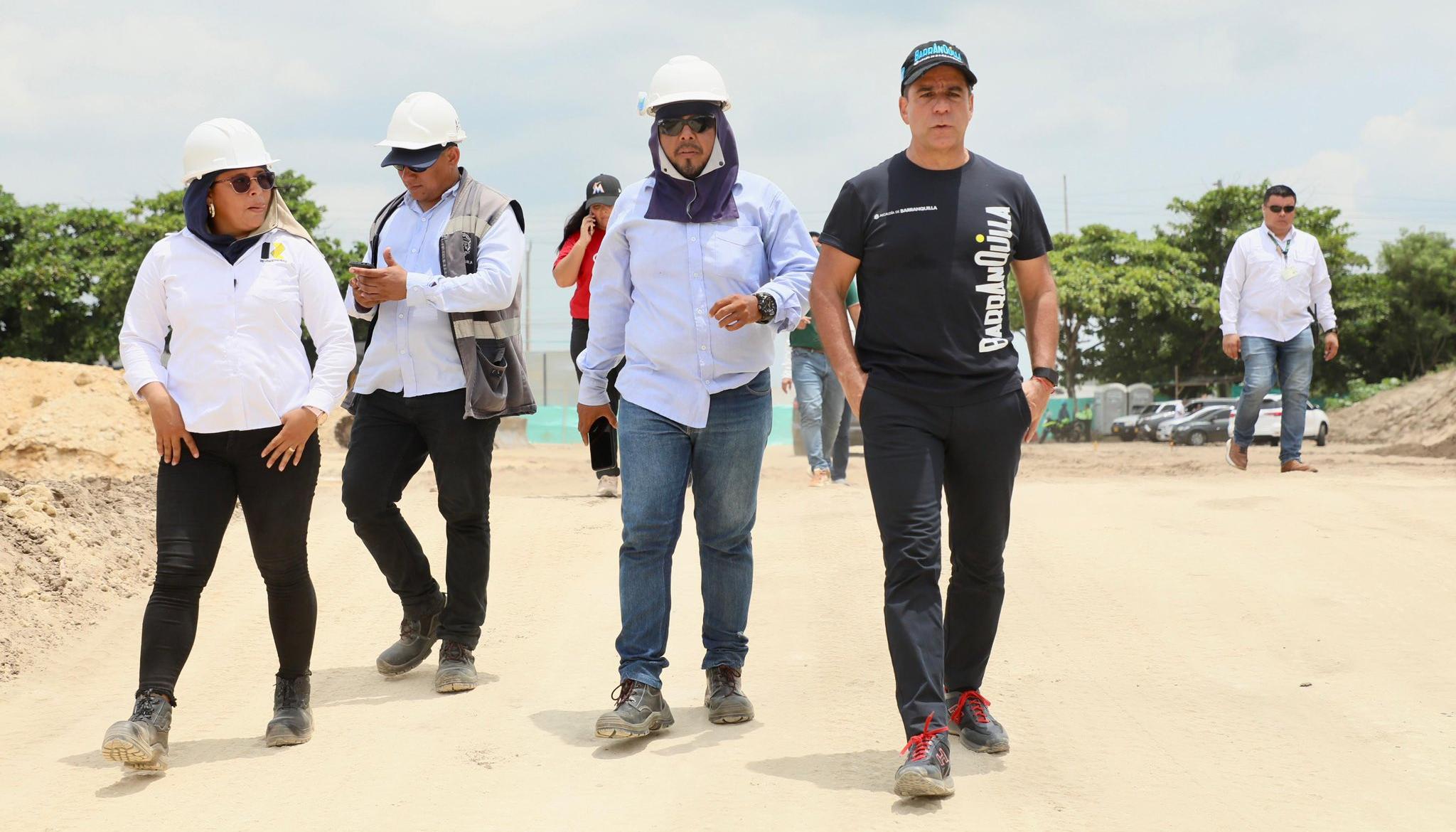 Alcalde Alejandro Char inspeccionó las obras.