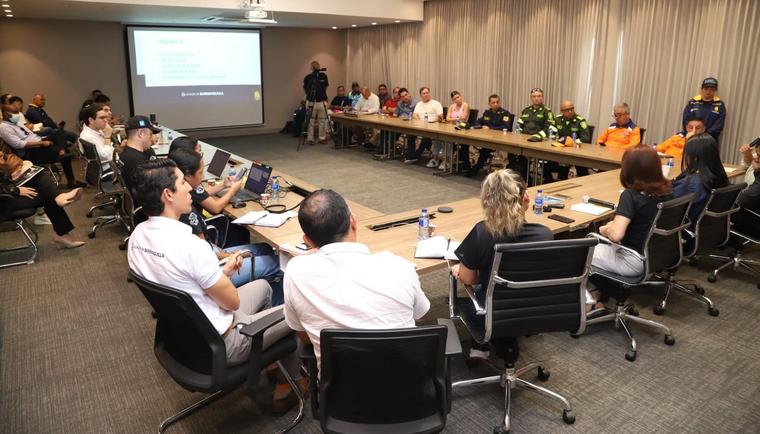 Reunión ante la prevención por la temporada de lluvias.