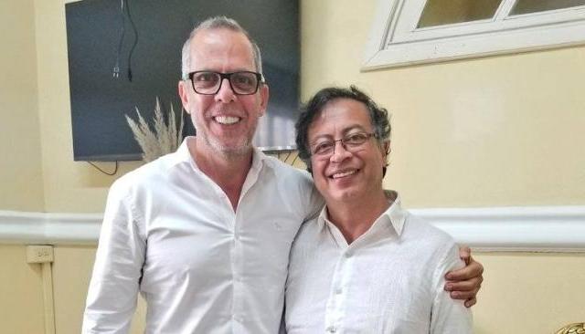 Alfredo Saade y Gustavo Petro.