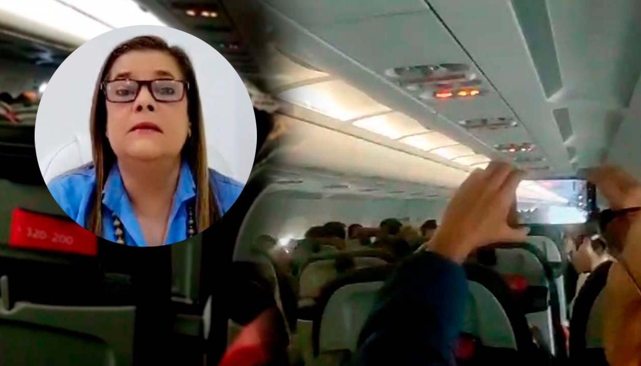 Zandra López era una de las pasajeras del vuelo de Latam. 