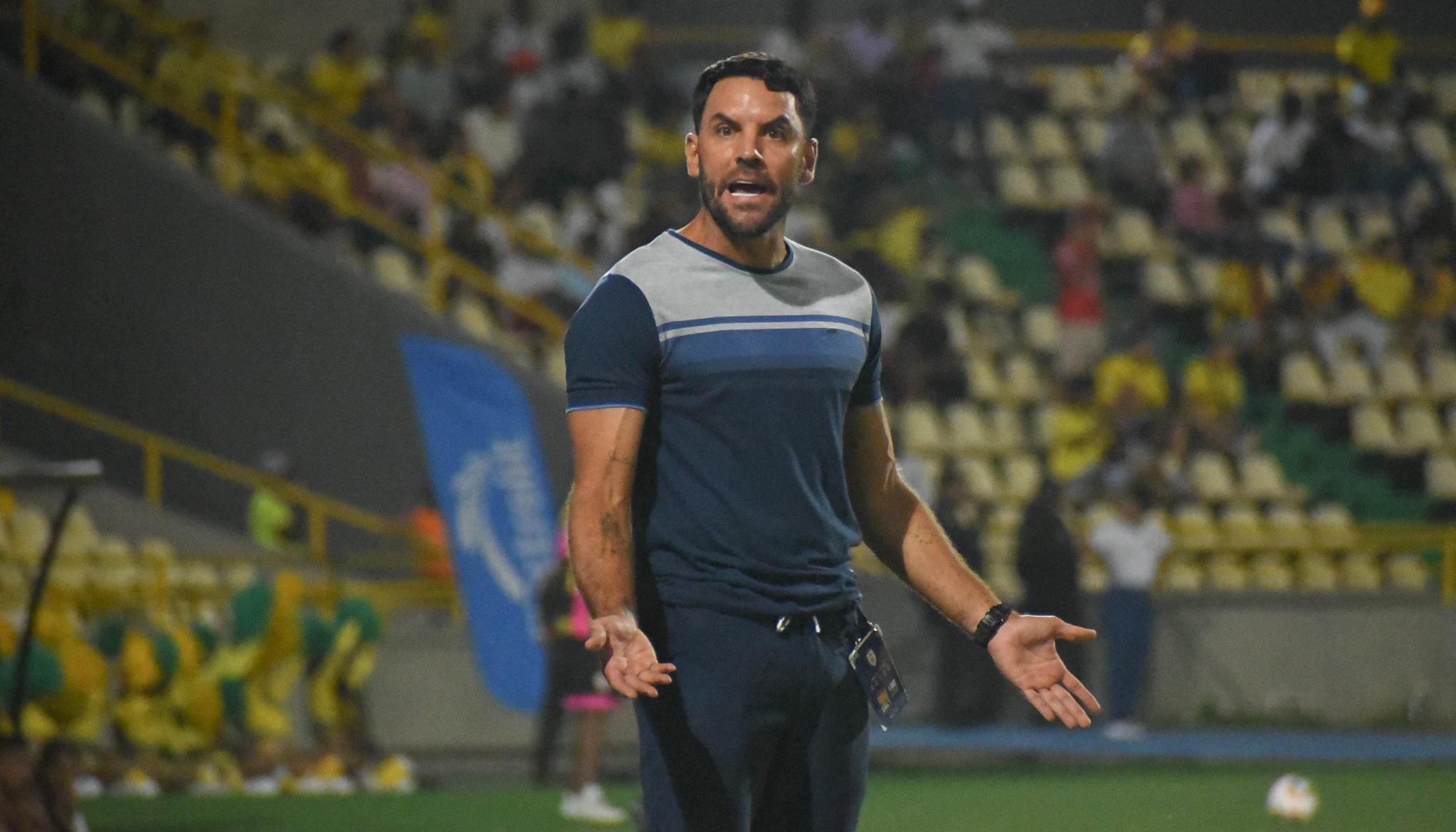 Sebastián Viera durante el partido del Real Cartagena contra Quindío. 