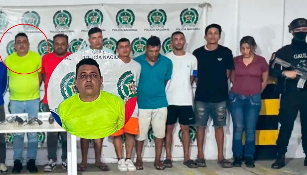 'Wilder Corroncho' fue capturado junto a 14 presuntos integrantes más del 'Clan del Golfo'. 