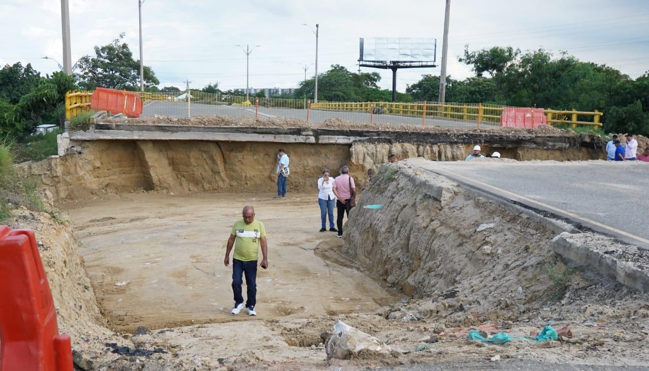 Zona del puente colapsado el 31 de mayo