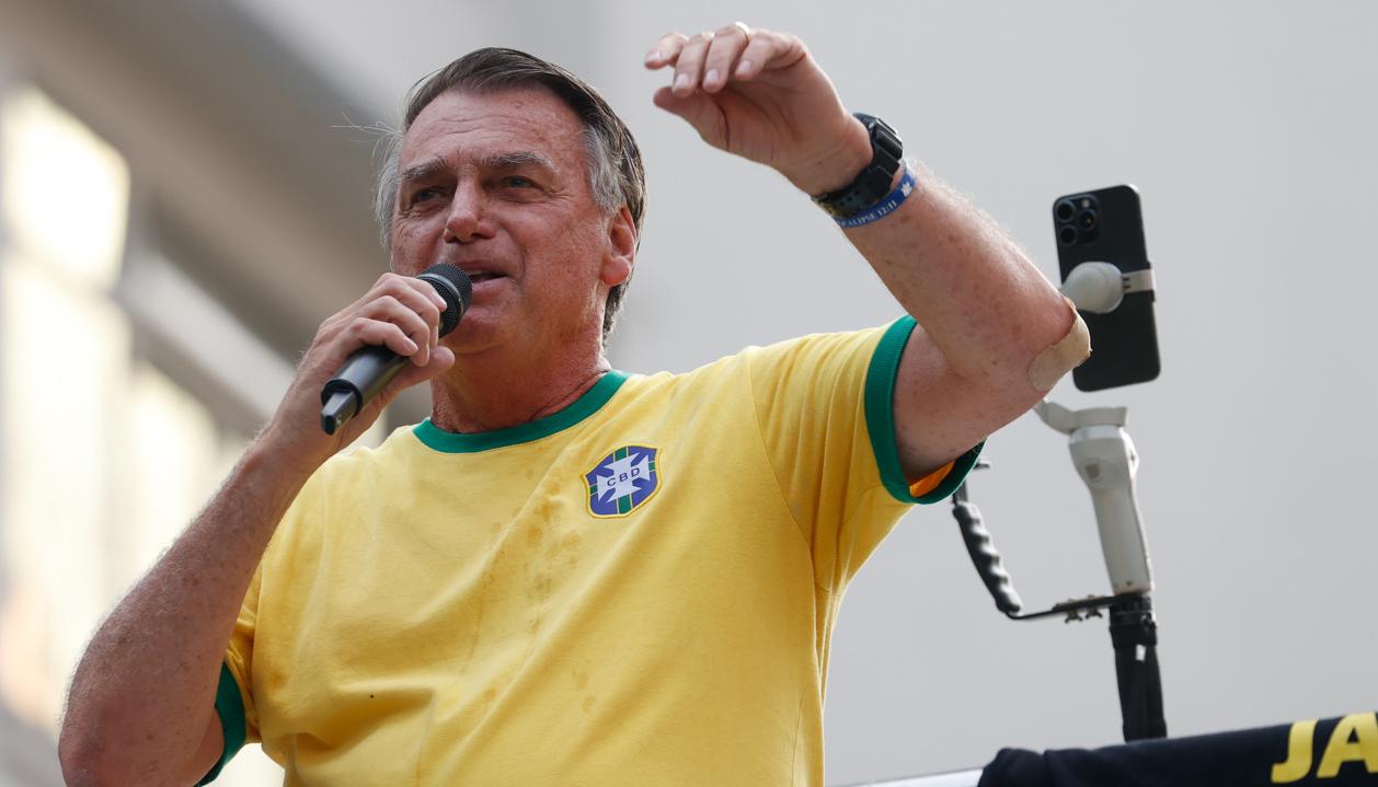 El expresidente ultraderechista brasileño Jair Bolsonaro.