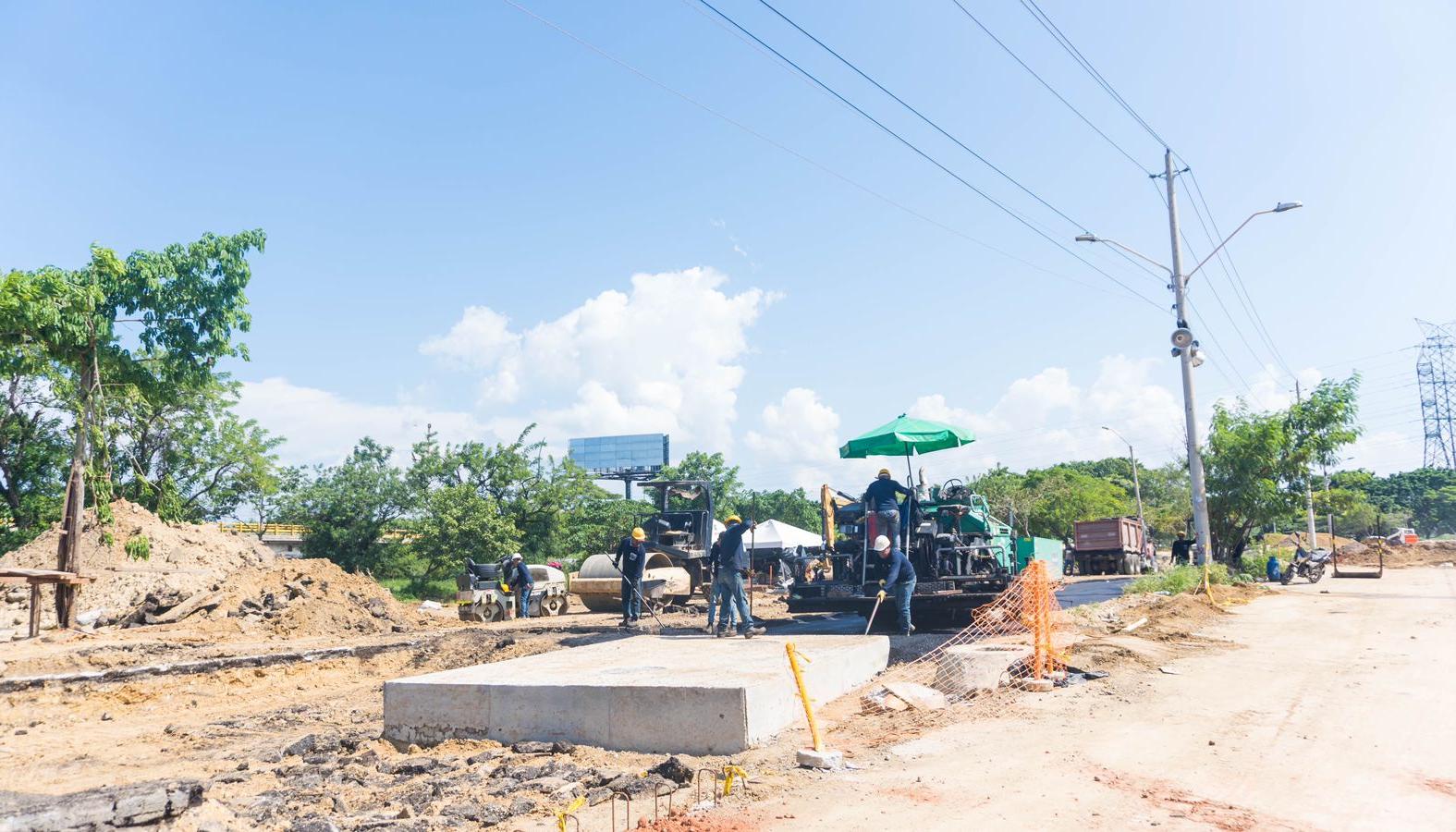 Obras complementarias sobre la calle 30. 