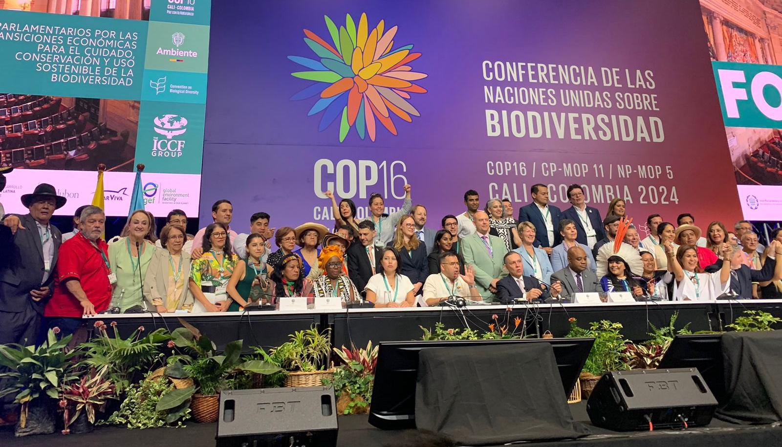 La sesión del Congreso en la COP16.