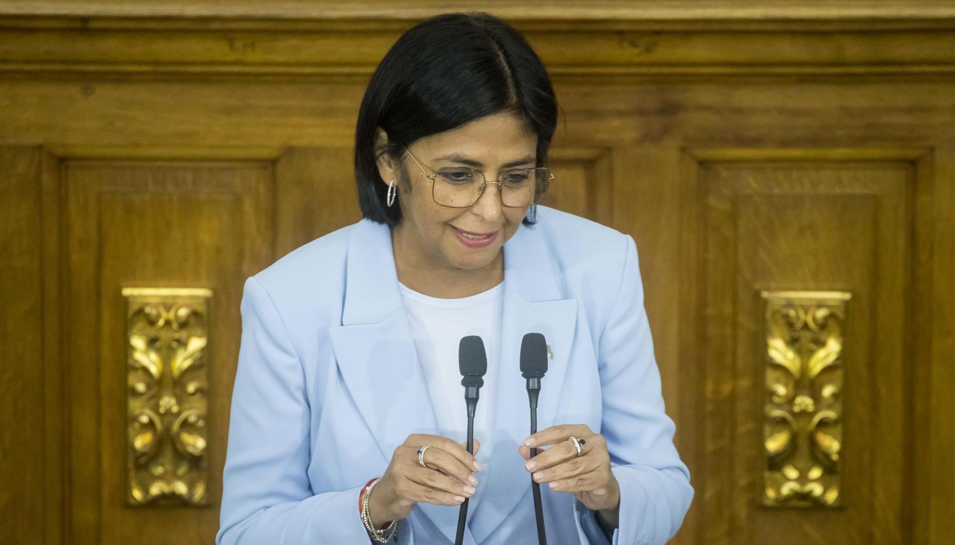 Delcy Rodríguez, vicepresidenta de Venezuela.