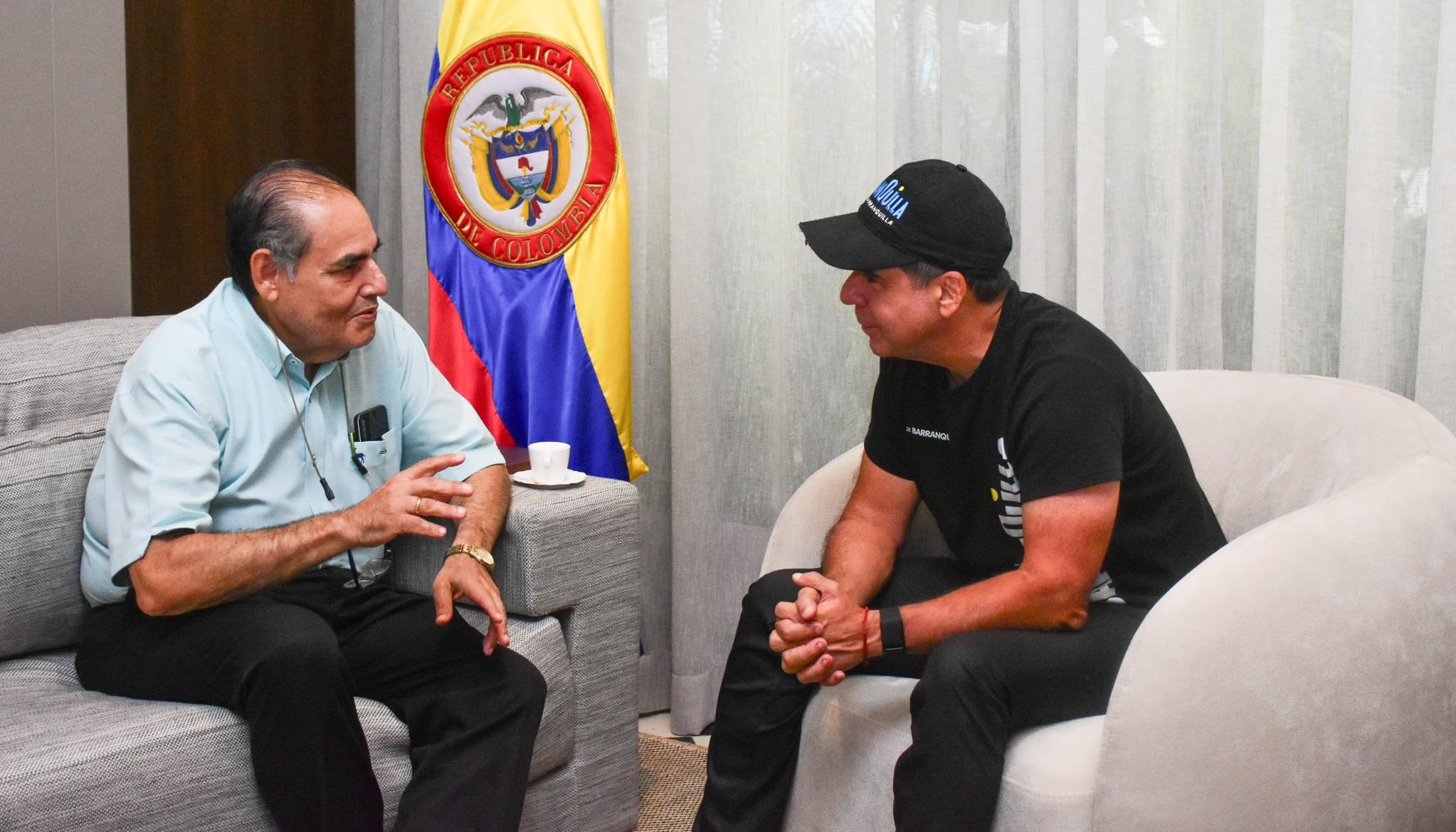 Agente interventor de Air-e, Carlos Diago / Alcalde de Barranquilla, Alejandro Char. 