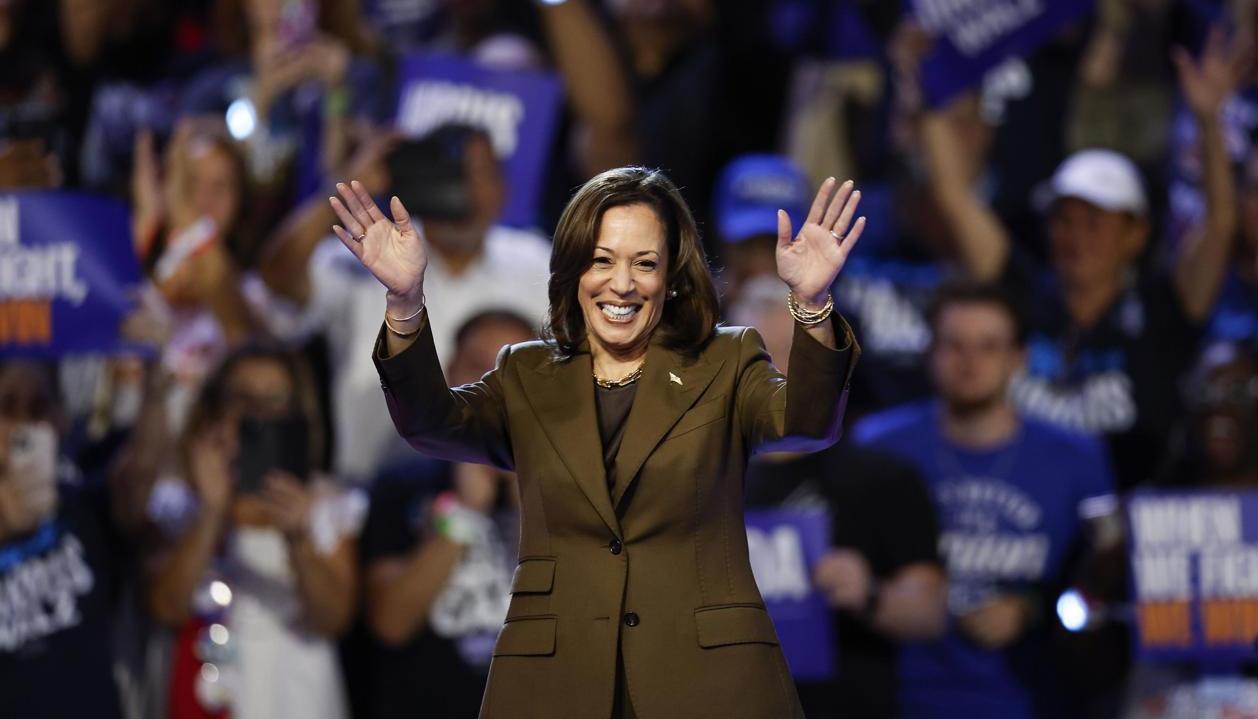 La candidata demócrata, Kamala Harris.