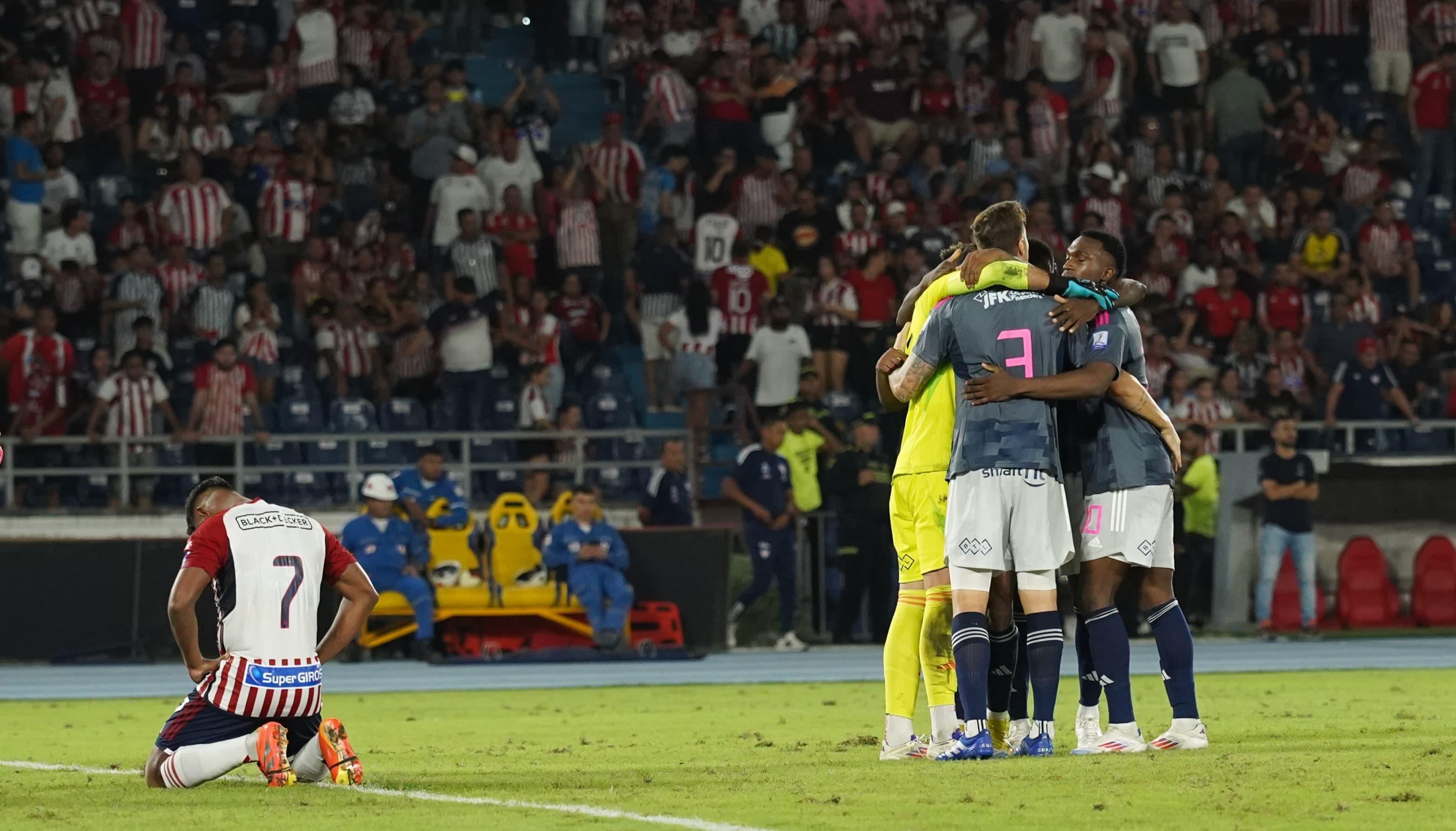 Junior tras quedar eliminado de la Copa Colombia. 