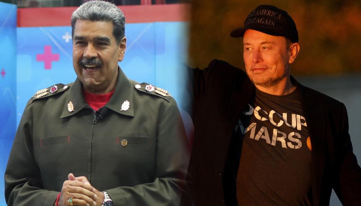 Nicolás Maduro y Elon Musk.