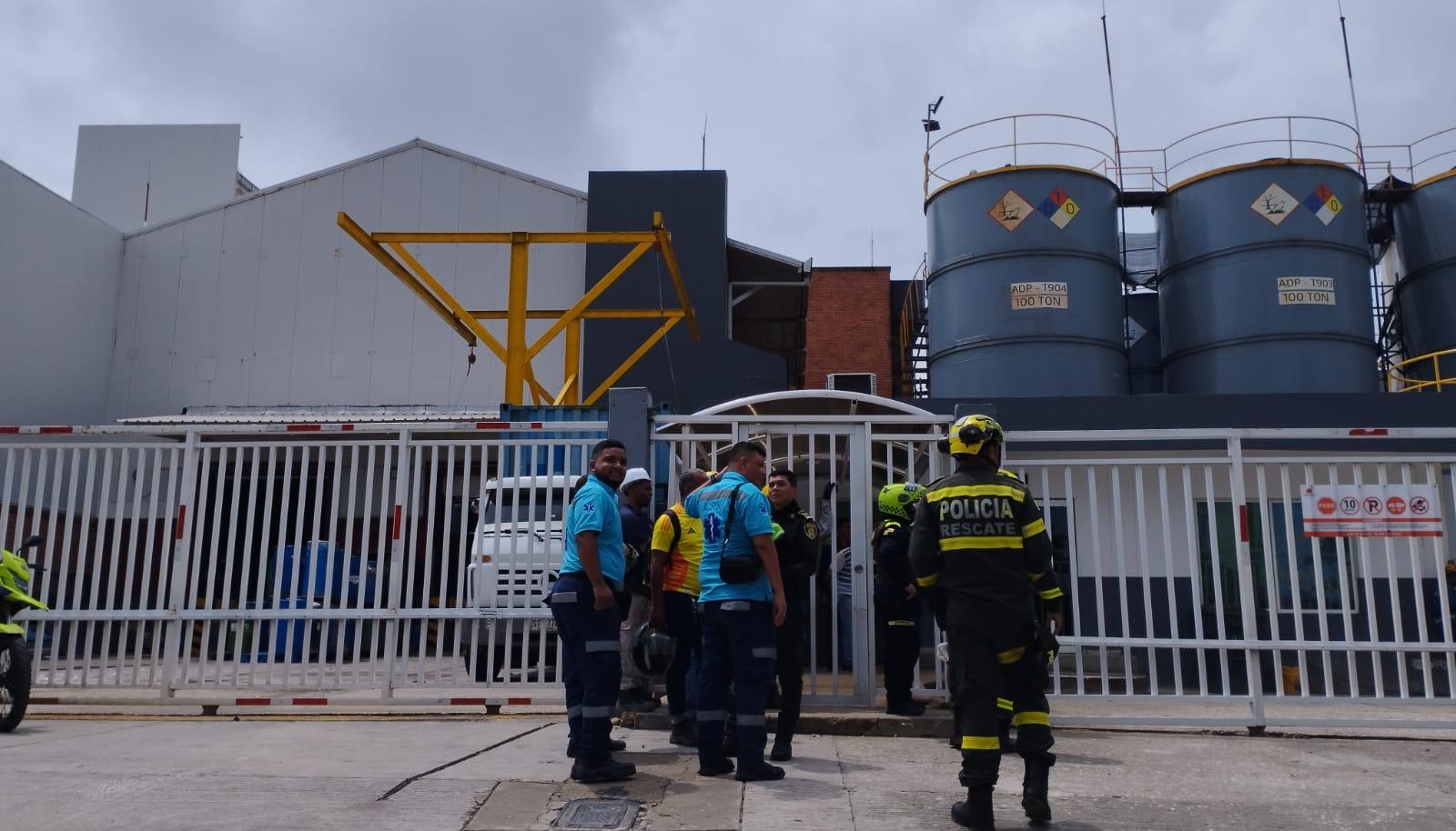 Emergencia en la empresa Naturmega. 